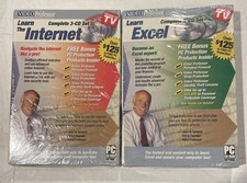 Video Professor Learn The Internet  Excel PC Software On Two CDs. NEW