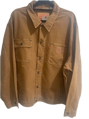 LEVI  TRUCKER JACKET Dark Ginger Garment Dye - Brown, CHOOSE SIZE