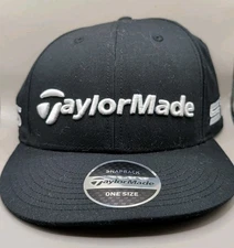 Taylormade Hat Cap Snapback Black TP5 SIM2 Adjustable Golf One Size
