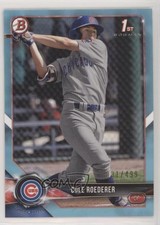 2018 Bowman Draft Sky Blue 31/499 Cole Roederer #BD-125 1o3