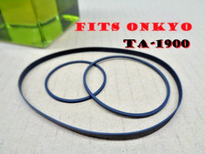 3 PC BELT KIT FITS ONKYO TA-1900 3 BELTS NEW 