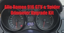 Alfa Romeo 916 GTV & Spider - Odometer Upgrade Kit White Screen