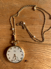 montre gousset en or 18K + chaine en or 18K