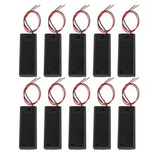 DIANN 10pcs AAA Battery Holder with Switch ON Off Case Back 2 Slots