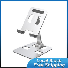 Universal Foldable Adjustable Metal Stand Holder Desk Tabletop Phone iPad Tablet
