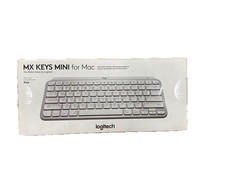 Logitech MX Mechanical Mini for Mac, Wireless Keyboard, Bluetooth, Pale Gray