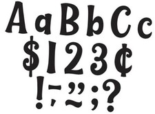 Black 4" Wild Whimsy Letters Combo Pack (TCR9197)