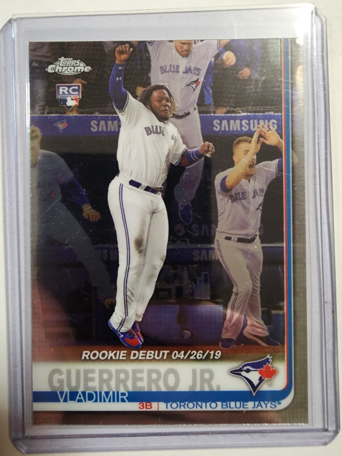 2019 Topps Chrome Update Series Rookie Debut Vladimir Guerrero Jr #58 (RC)