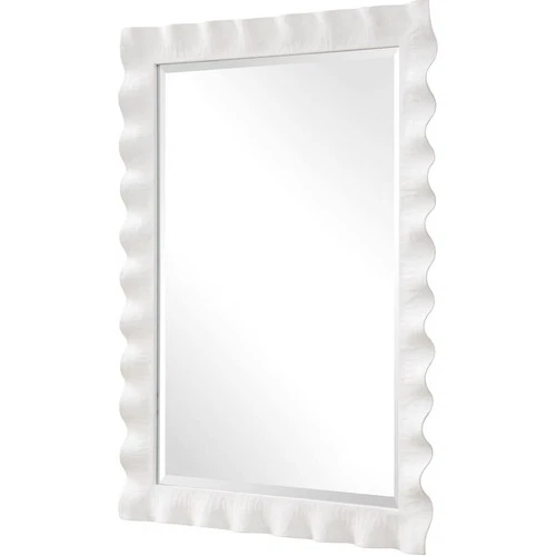 Uttermost 09981 Haya 40 X 28.25 inch Semi-Gloss White Mirror - Picture 3 of 6