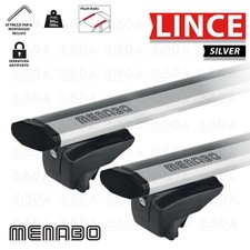 BARRE DA TETTO PORTATUTTO MENABO LINCE SILENZIOSE ALLUMINIO CON ANTIFURTO