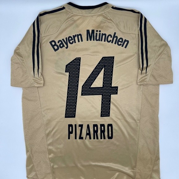 Pizarro #14 Bayern Munich 2004/2005 Away ORIGINAL Adidas VTG Soccer Jersey (M)