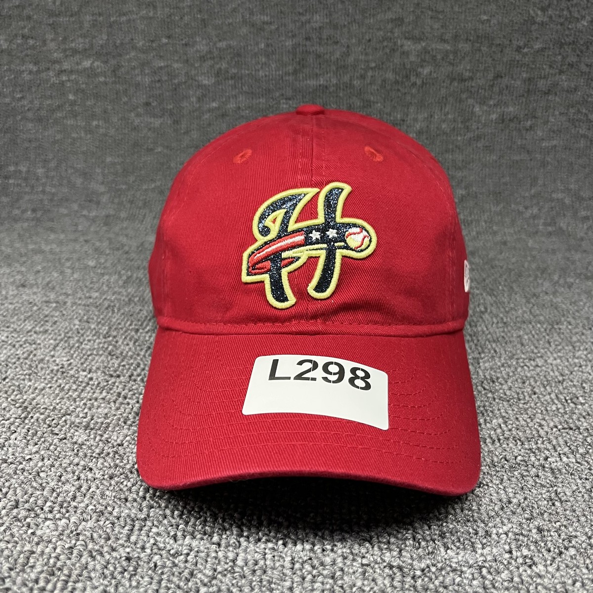 New Era 9TWENTY Youth Red Adjustable Hat Stylized H Baseball Logo Cap