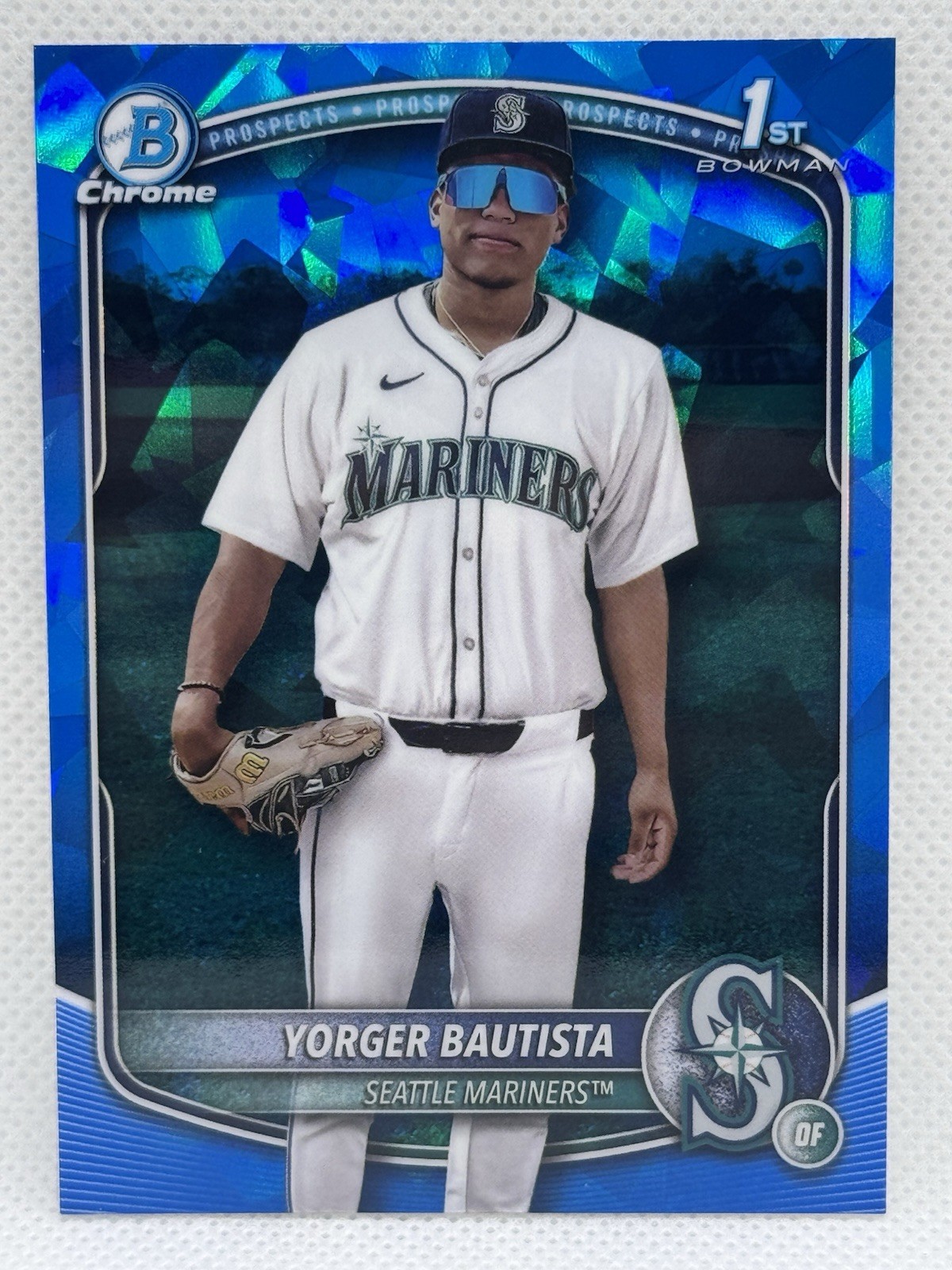 2025 Bowman Chrome Sapphire Yorger Bautista 1st #BCP-194 Mariners