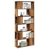 Raumteiler BüCherregal Altholz-Optik 80X24X186 Cm Standregal