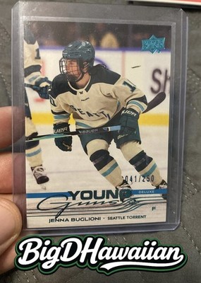 Jenna Buglioni 2025-26 Upper Deck PWHL #54 ROOKIE Young Guns Deluxe /250 (RC)