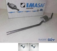 Imasaf Auspuff Mitteltopf+Anbauteile für Mercedes Coupe 220 SEB (W111) 1961-1965