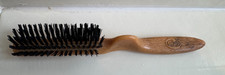 Vintage Goody Wood Look Hair Brush Pointy Tip USA EUC Faded in Parts Teasing