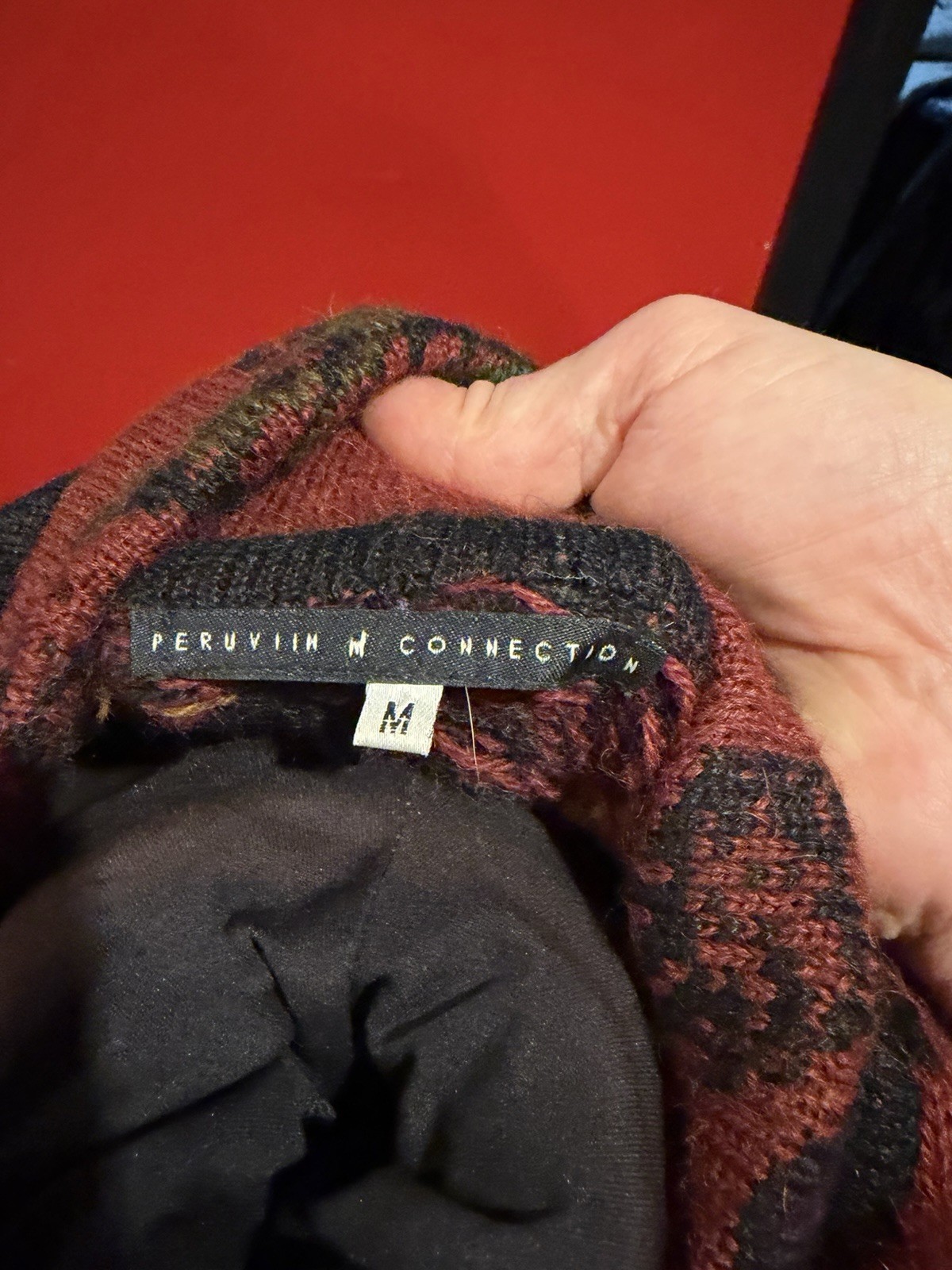 Peruvian Connection Tapestry Knit Jacket Cardigan… - image 9