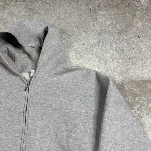 Vintage Russell Faded Zip Hoodie XL Grunge PE Skate Surf Biker Punk 90s Army - Picture 3 of 10