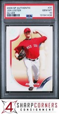 2009 SP AUTHENTIC SILVER #31 JON LESTER RED SOX #/59 POP 1 PSA 10