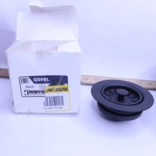 Karran Kitchen Sink Decorative Disposal Flange Plastic Black 4-1/2" x 1-1/4"