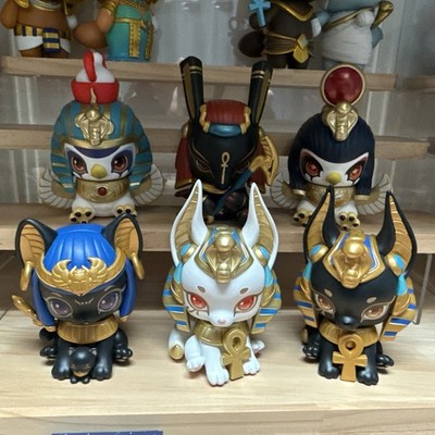 52TOYS X AARU GARDEN Egyptian God 6 piece set TOYSCOMIC x BLACKBOX kindergarten 