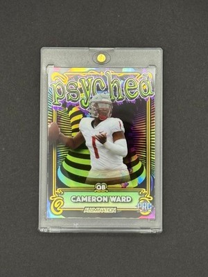 2023 Wild Card Alumination Rookie Edition Psyched Rainbow Foil 9/10 Cameron Ward