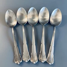 5 Antique Silverplate Serving Spoons German Bremer BSF 90 Silver Plate