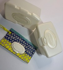 Huggies Empty Pop-Up Wipes Tubs and Reusable Clutch  Clean Travel Bundle