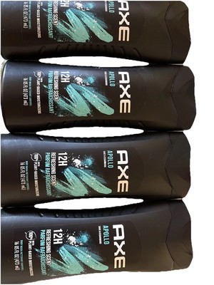 AXE Body Wash for Long Lasting Freshness Apollo Sage Cedarwood Mens 4 pack 16 FL