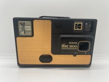 Vintage Kodak Disc 3100 Gold Black Disc Camera UNTESTED