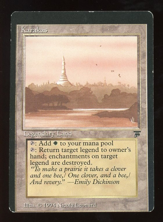 MISCUT Karakas ~ English Legends MTG/Magic ~  MP Condition