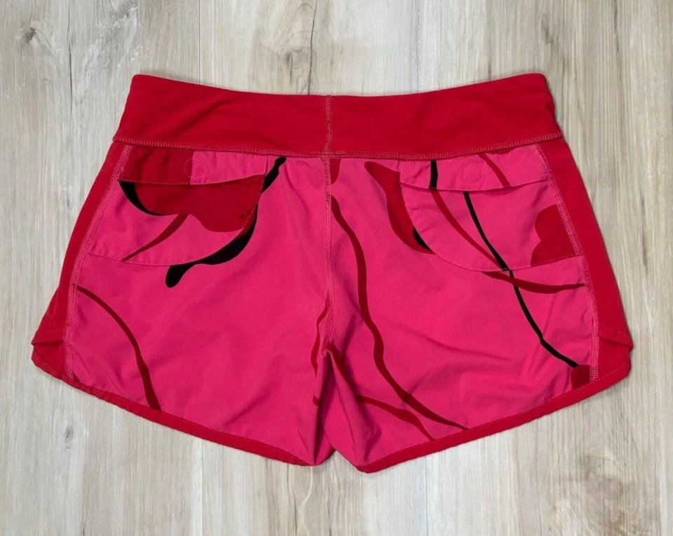 Pantalones Cortos Patagonia XS Multiuso Rojo Coral 4” Ligeros 24700 Para Mujer XS Foto 3 de 4