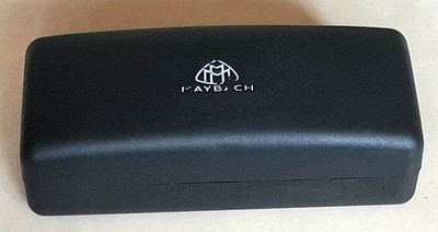 Maybach Brillen-/Sonnenbrillenbox Etui aus massivem Kunststoff schwarz. 165 x 70 x 55 mm