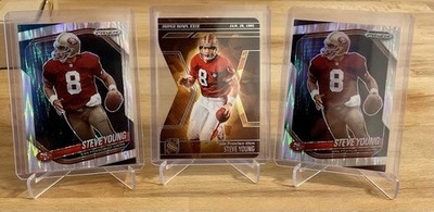 2025 Panini Prizm / Silhouette Steve Young San Francisco 49ers 3x Lot 2x /249