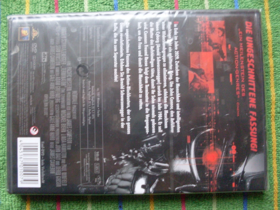 TERMINATOR DVD Neu Folie Arnold Schwarzenegger James Cameron Michael Biehn Uncut - Bild 4 von 4