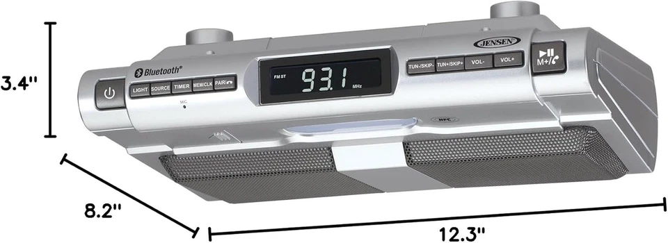 JENSEN SMPS-628 under Cabinet Universal Bluetooth Music System - Image 3 of 4