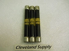 BUSSMANN HVA 1/8 FAST ACTING FUSES 1/8A 1000V 3" LONG (SET OF 3) NEW NO BOX