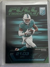 Jaylen Waddle 2024 Panini Donruss Elite Full Throttle Football Card #16 Dolphins