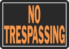 NEW LOT 12 HY-KO 804 WEATHERPROOF ALUMINUM NO TRESPASSING SIGNS 8400756