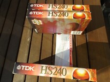 3 TDK HS240 VHS Videokassetten IM BESTZUSTAND!