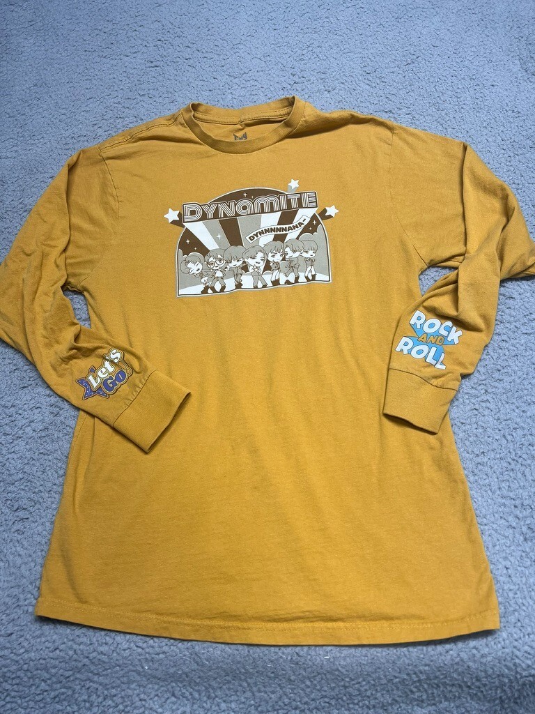 BTS Tinytan Shirt Medium Hot TinyTAN Dynamite Long-Sleeve T-Shirt