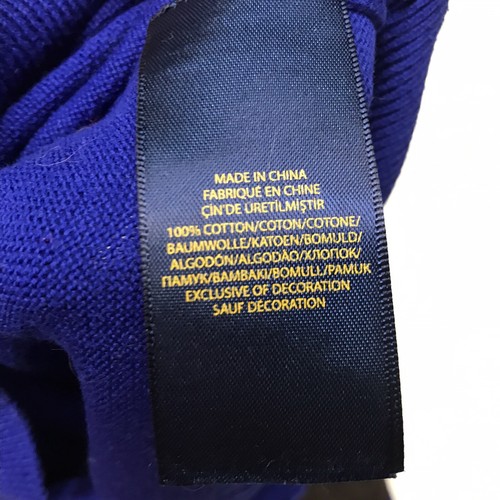 Polo Ralph Lauren Royal Blue Cotton Elbow Patches Sweater Boys Size 7 - Picture 10 of 10