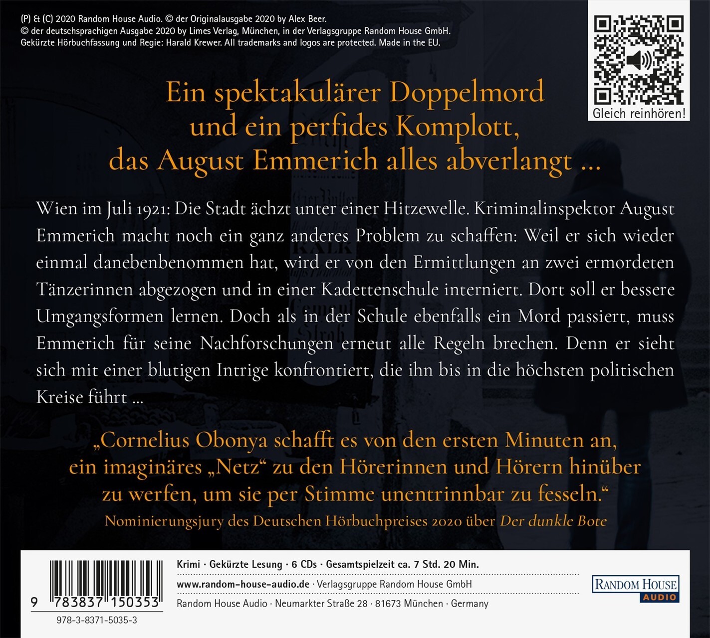 Thumbnail - Das Schwarze Band Alex Beer - Hörbuch