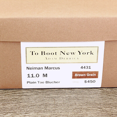 $425 Neiman Marcus TO BOOT NEW YORK 9 M Italian Derby * add $15 new Trees $425 Neiman Marcus TO BOOT NEW YORK 9 M Italian Derby * new  main image 4