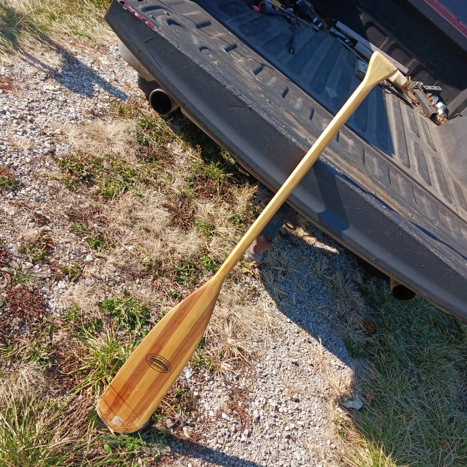 Vintage Featherweight Canoe Paddle 53 In