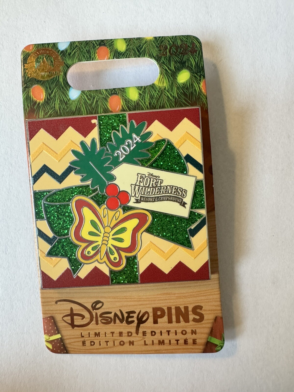 2024 Disney Parks Happy Holidays Fort Wilderness Resort Pin Bambi