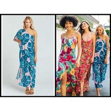 💕SHOW ME YOUR MUMU💕 Tropez Maxi Dress ~ Palms Away Small S NWT