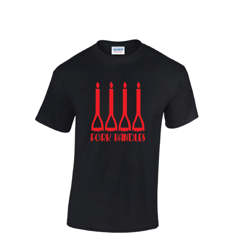 Forks Handles TShirt Comedy Ronnies Four Candles Sorry Inspired Funny Sketch - Picture 5 of 43