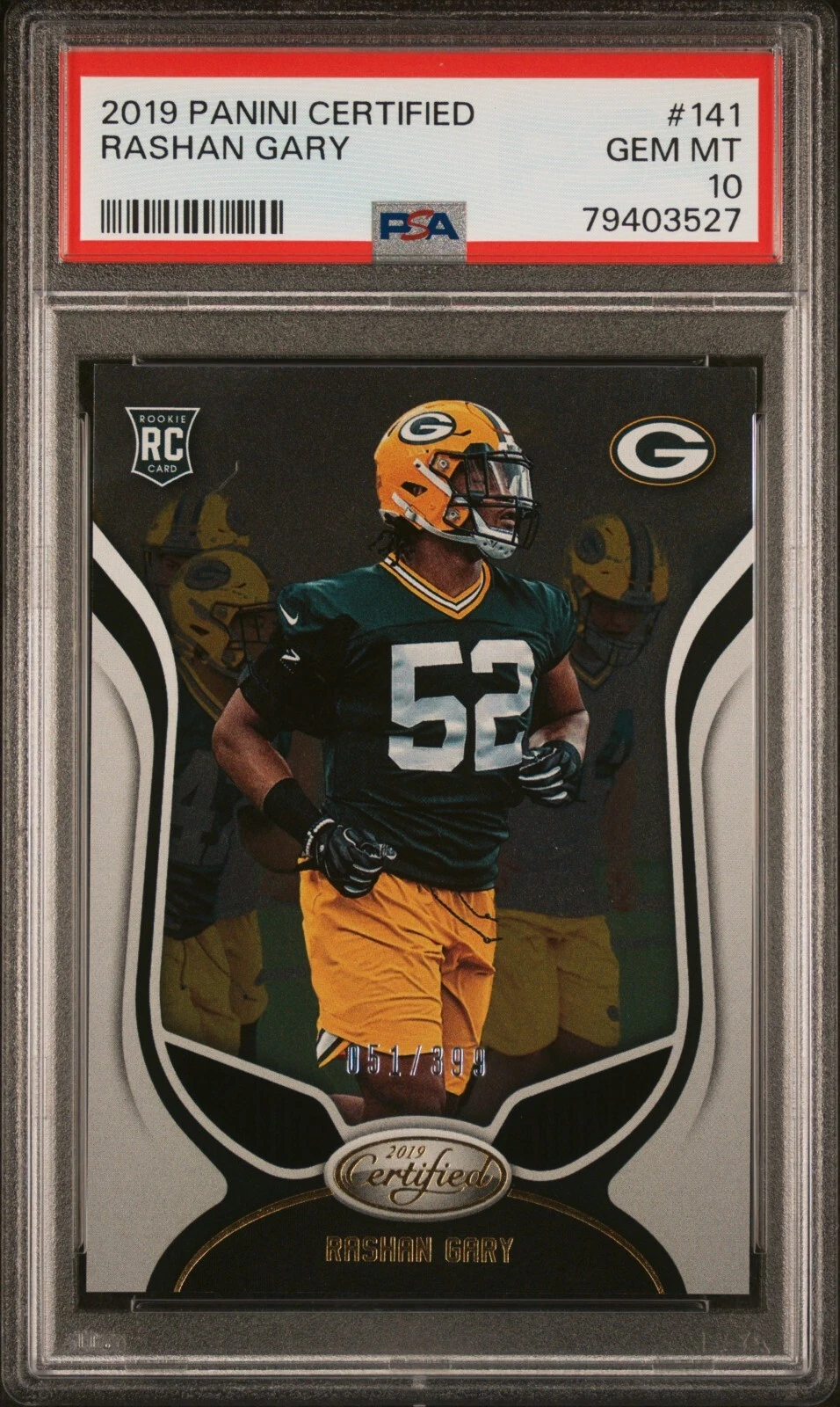 Rashan Gary Panini Certified #141 Base